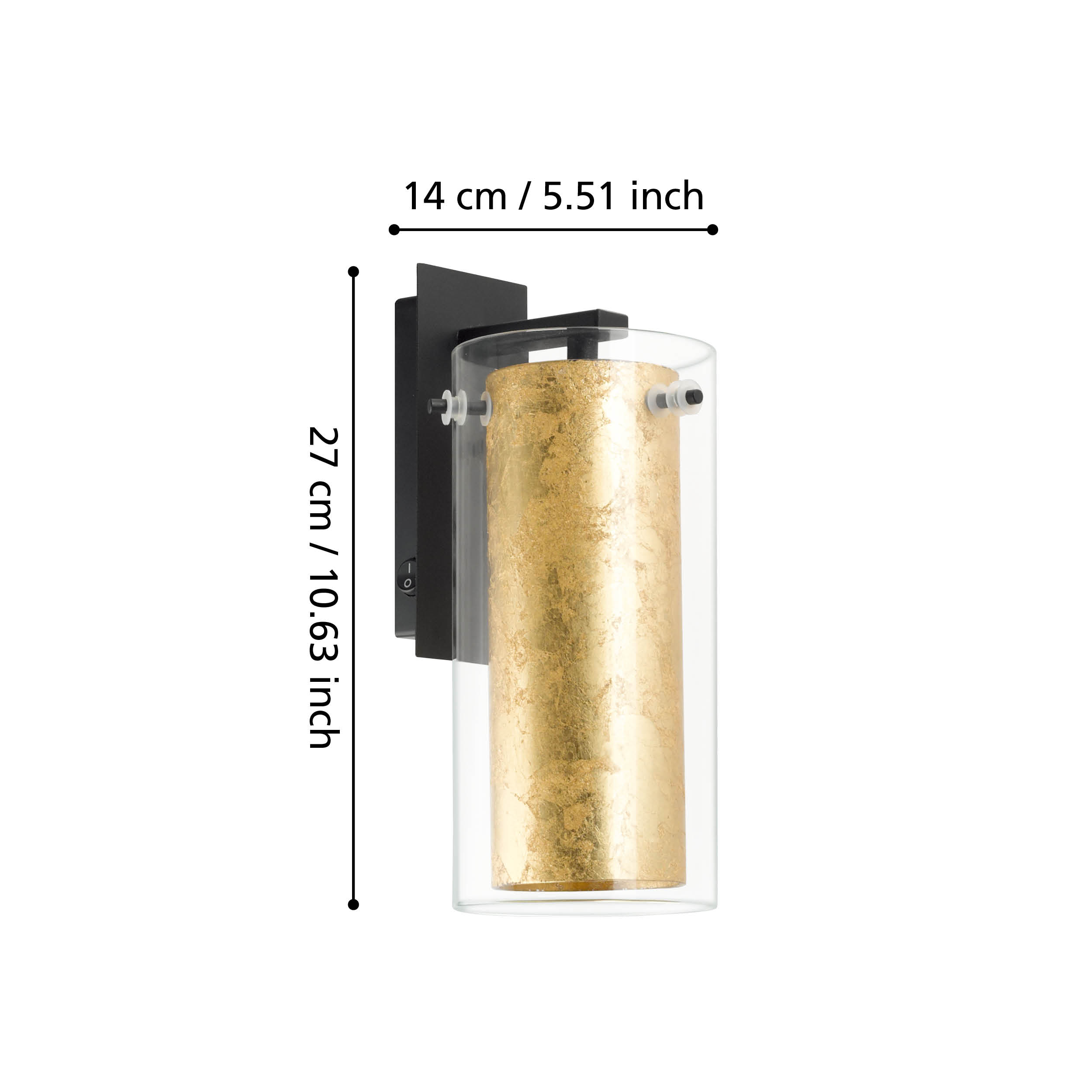 Aplica Perete Abajur PINTO Gold