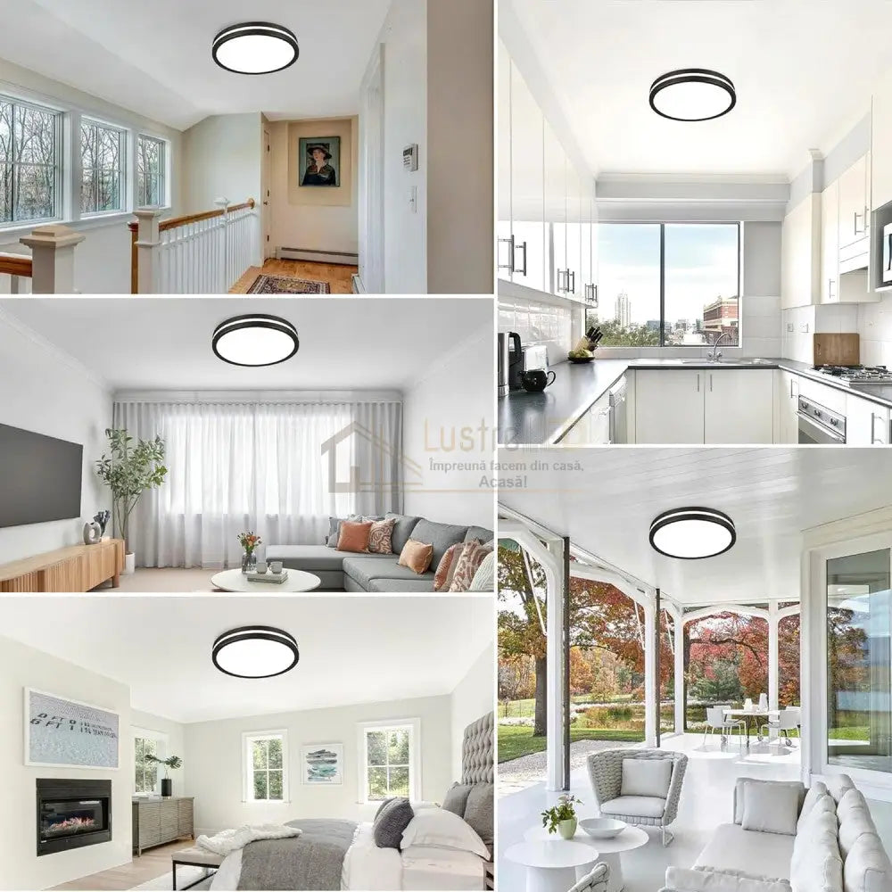 Aplica LED 40W Rotunda Miraq Neagra Exterior Lighting Fixtures