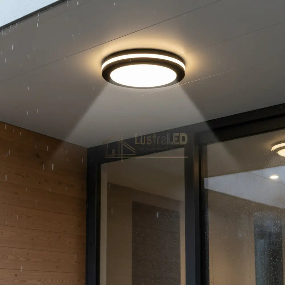 Aplica LED 40W Rotunda Miraq Neagra Exterior Lighting Fixtures