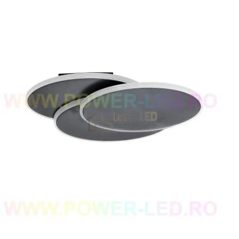 Aplica Led 48W Loops Black Echivalent 200W Lighting Fixtures