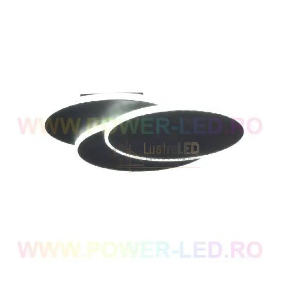 Aplica Led 48W Loops Black Echivalent 200W Lighting Fixtures