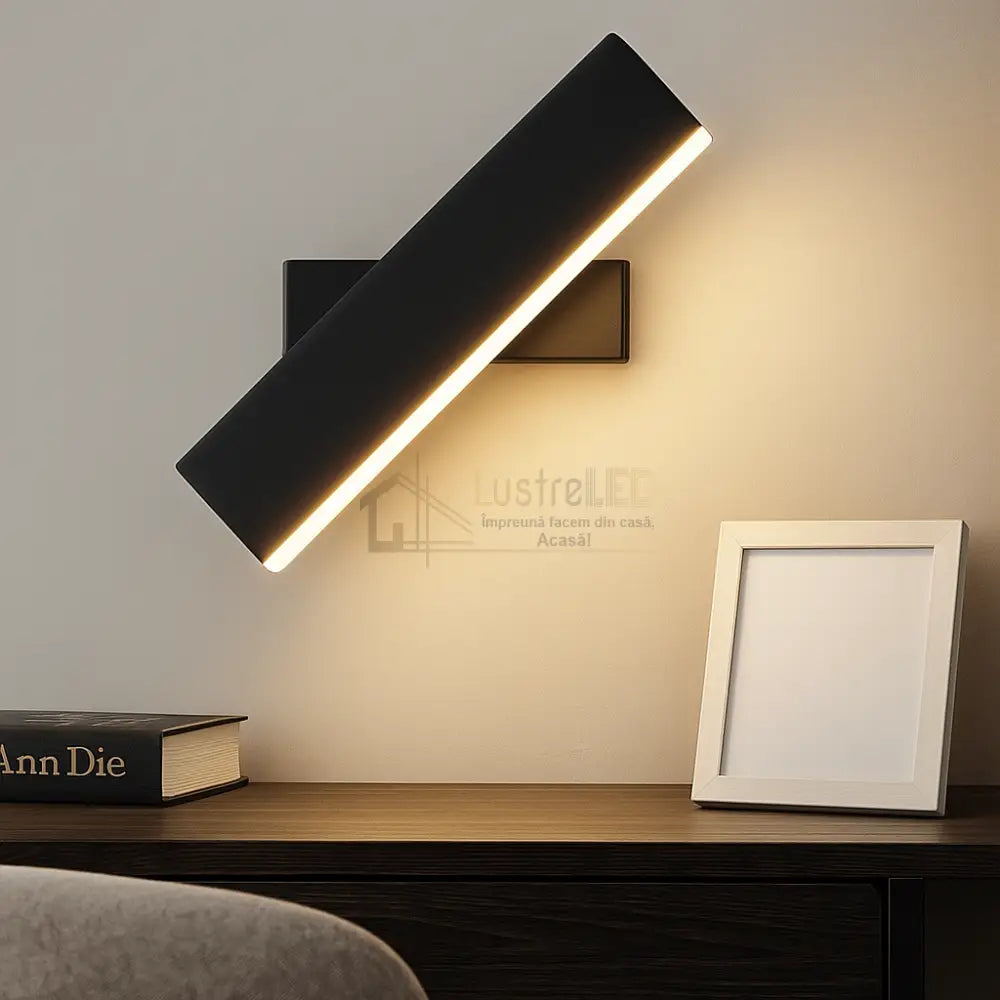 Aplica LED 4W Zuvy Neagra Echivalent 40W NEAGRA Wall Light Fixtures