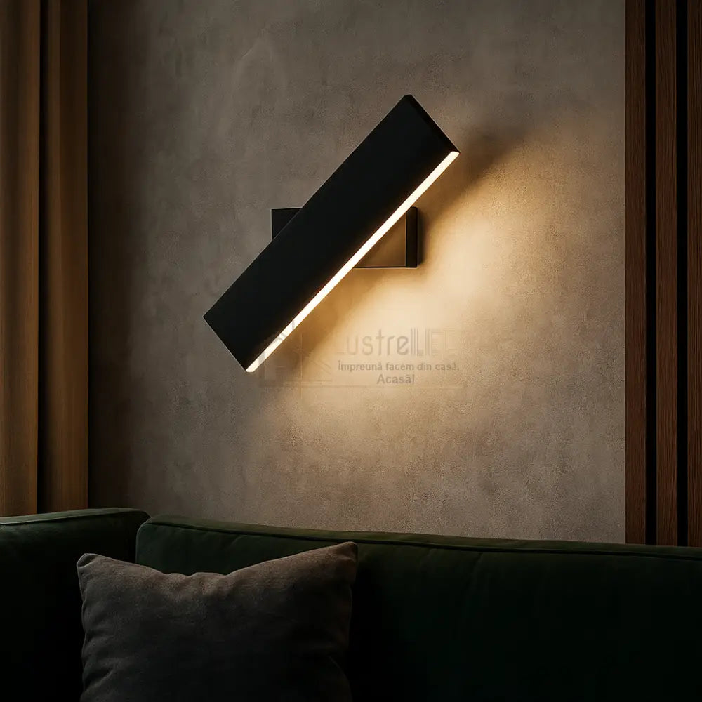 Aplica LED 4W Zuvy Neagra Echivalent 40W NEAGRA Wall Light Fixtures