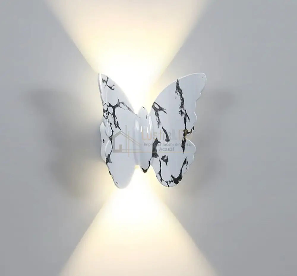 Aplica Led 6W Exterior Butterfly Alba C207Wh Lighting Fixtures