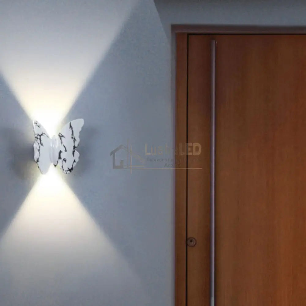 Aplica Led 6W Exterior Butterfly Alba C207Wh Lighting Fixtures