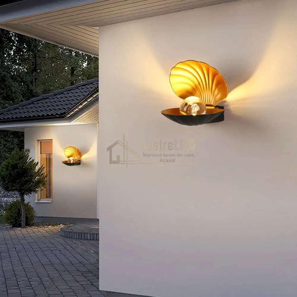 Aplica Led 6W Oyster Exterior Wall Light Fixtures