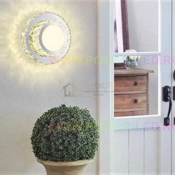 Aplica Led 72W Mat Rotunda Cristal Wall Light Fixtures