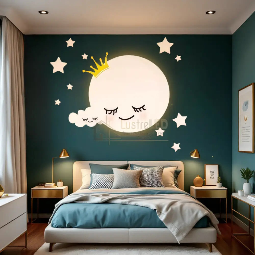 Aplica LED 80W Dreamy Moon Telecomanda 5319 ALBA / 50CM / KIDS Lighting Fixtures