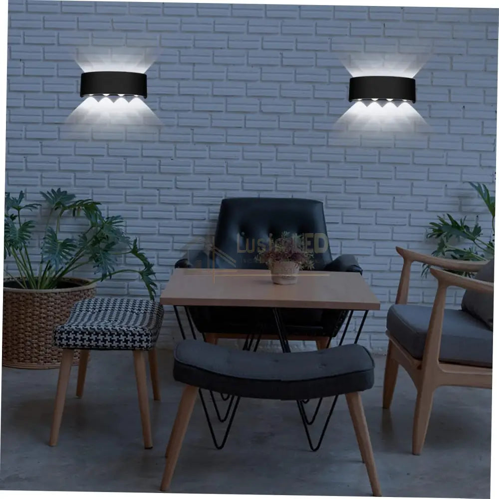 Aplica Led 8W Trio Exterior Neagra Wall Light Fixtures
