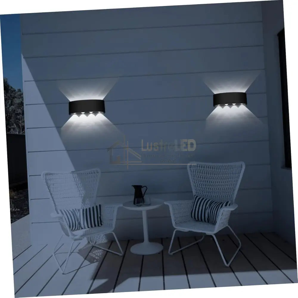 Aplica Led 8W Trio Exterior Neagra Wall Light Fixtures