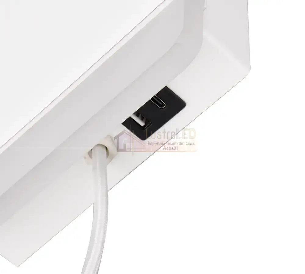 Aplica LED 9W cu Incarcare Wireless si Lumina Calda FAIRFIELD Alb ALBA / APLICA PERETE Wall Light Fixtures