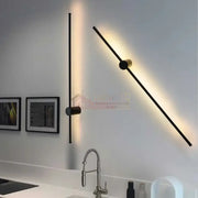 Aplica Led Alpine 12W 60Cm Black Wall Light Fixtures