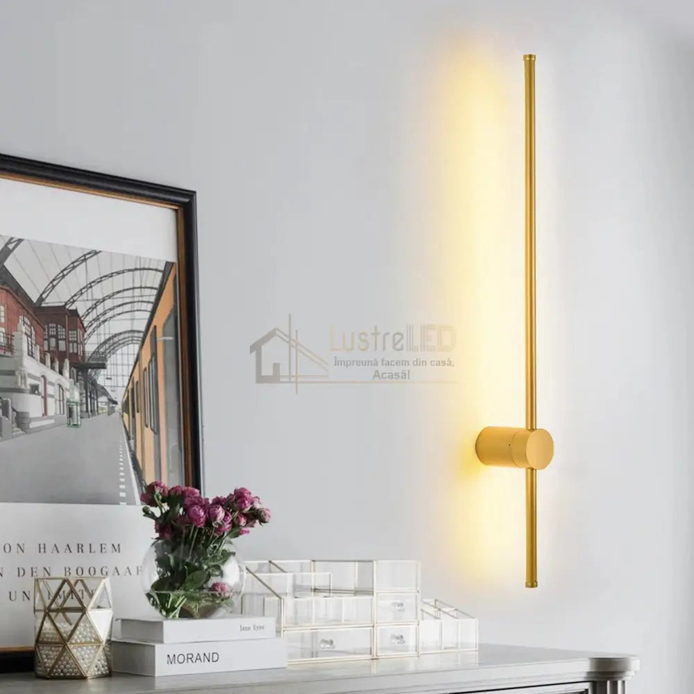 Aplica Led Alpine 12W 60Cm Gold Wall Light Fixtures
