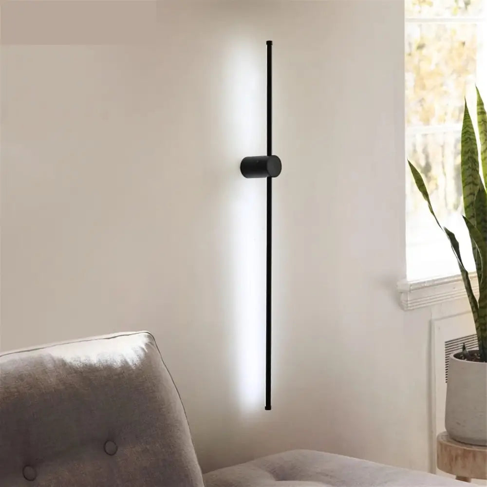 Aplica Led Alpine 26W 80Cm Black Wall Light Fixtures