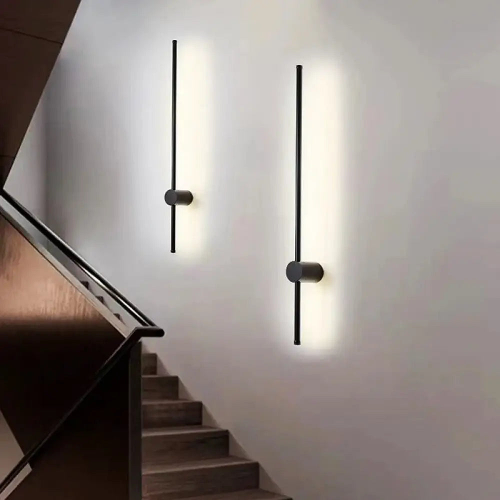Aplica Led Alpine 26W 80Cm Black Wall Light Fixtures