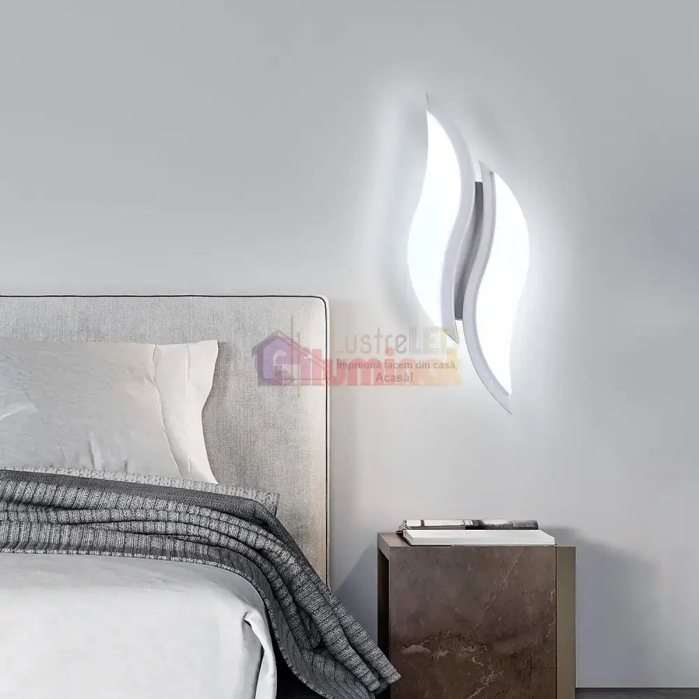 Aplica LED ASCO 8W Alba Echivalent 40W lustreled.ro