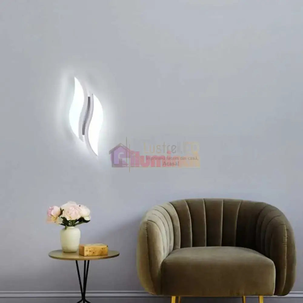 Aplica LED ASCO 8W Alba Echivalent 40W lustreled.ro
