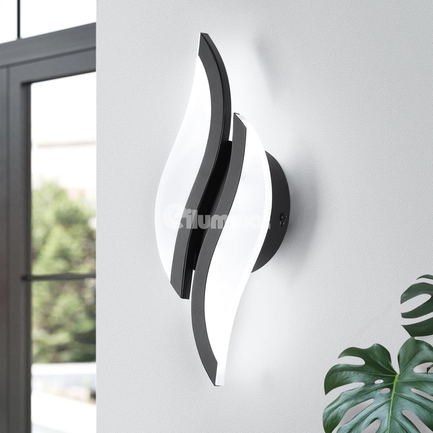 Aplica LED ASCO 8W Neagra Echivalent 40W