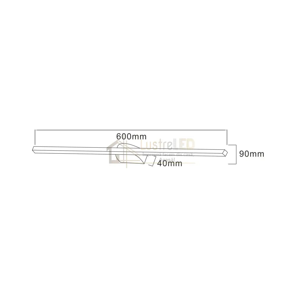 Aplica LED de Perete Black Lumi Deco 12W lustreled.ro