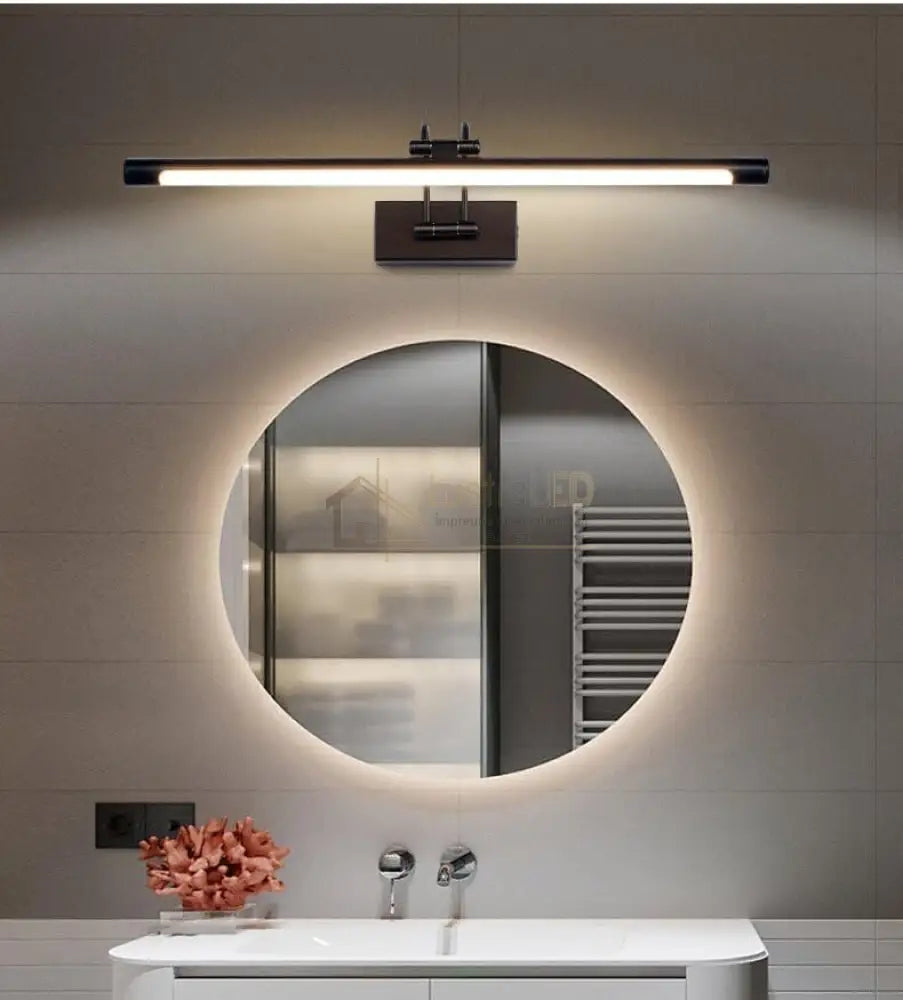 Aplica LED Baie 24W 60cm Neagra Reglabila C1309BK NEAGRA / 3 FUNCTII / 60CM Wall Light Fixtures