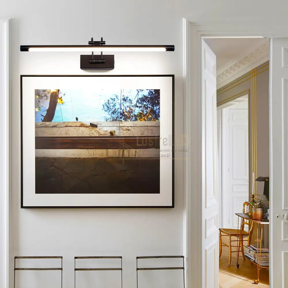 Aplica LED Baie 24W 60cm Neagra Reglabila C1309BK NEAGRA / 3 FUNCTII / 60CM Wall Light Fixtures