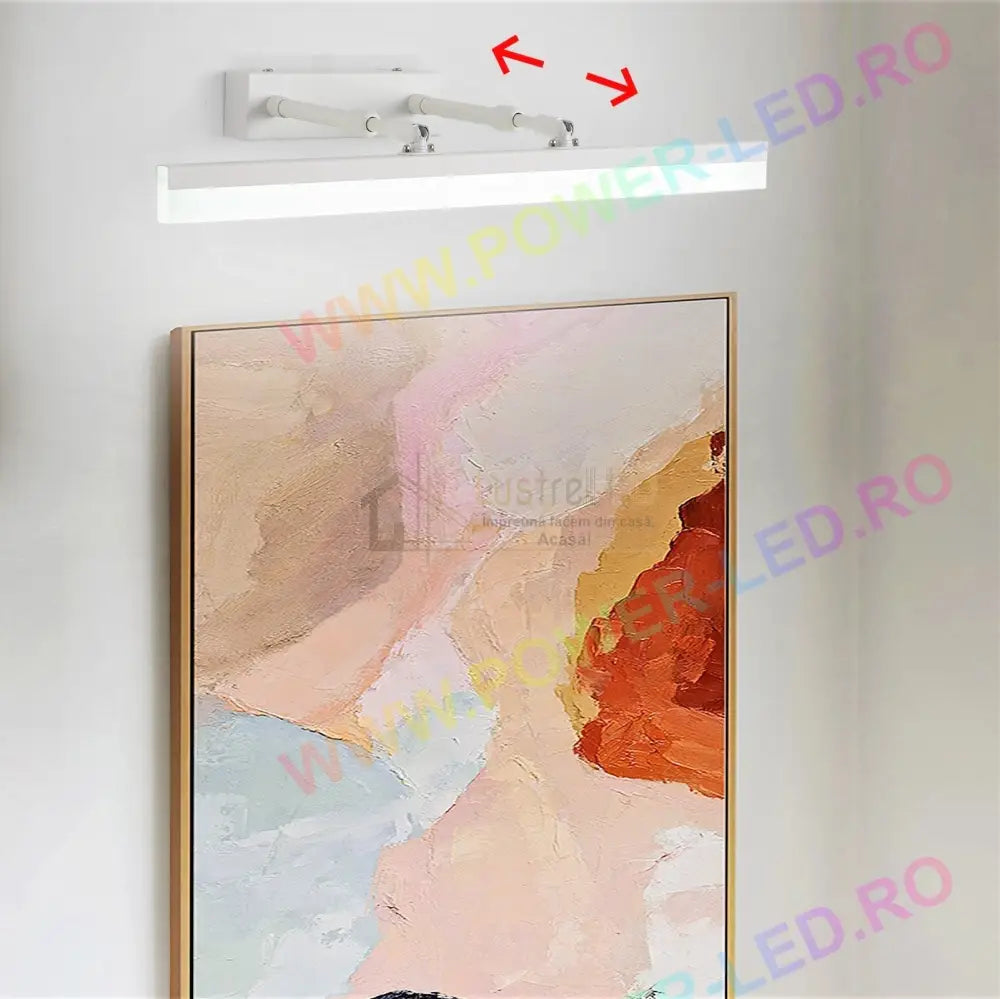 Aplica Led Baie 36W 53Cm Alba Reglabila C9067Wh Wall Light Fixtures