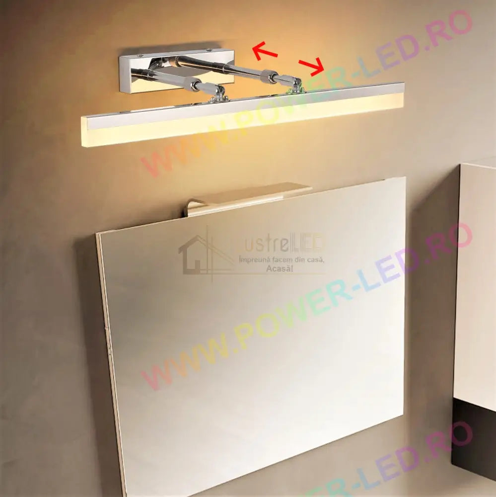 Aplica Led Baie 36W 53Cm Chrome Reglabila C9067Ch Wall Light Fixtures