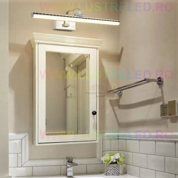 Aplica LED Baie 36W 58cm Argintie Reglabila C1309CH