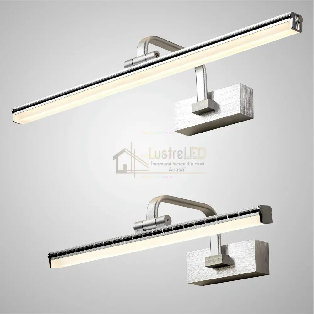 Aplica Led Baie 36W 58Cm Argintie Reglabila C1309Ch Wall Light Fixtures