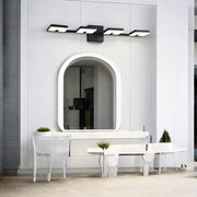 Aplica LED Baie 40W 62cm Neagra Reglabila Black Squares