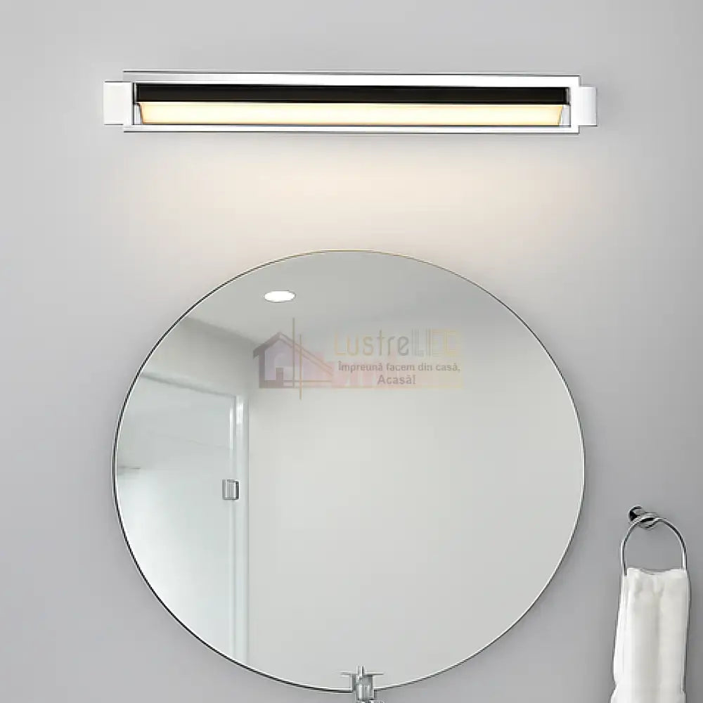 Aplica LED Aluminiu FABRIZIO CHROME / 50CM / ALB NATURAL Wall Light Fixtures