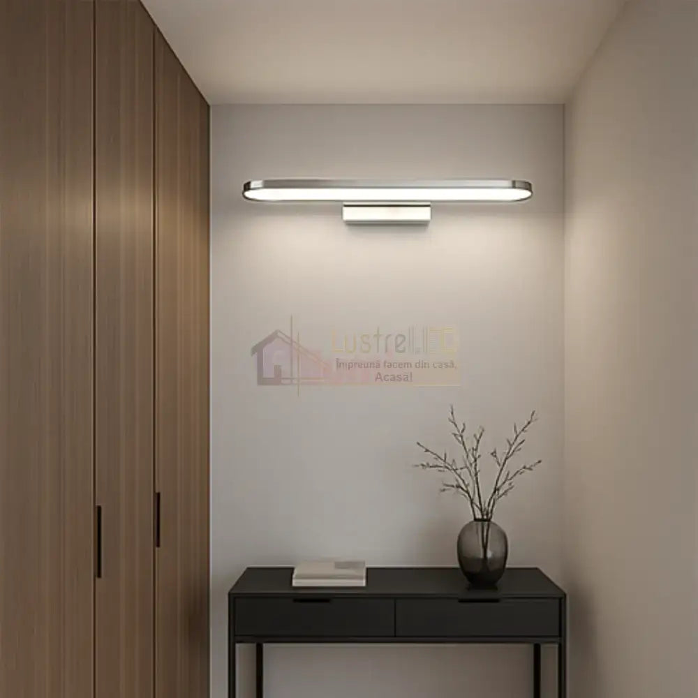 Aplica LED Perete GIANNI Crom CHROME / 50CM / ALB NATURAL Wall Light Fixtures