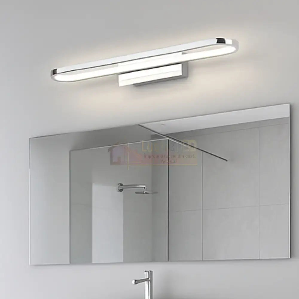 Aplica LED Perete GIANNI Crom CHROME / 50CM / ALB NATURAL Wall Light Fixtures