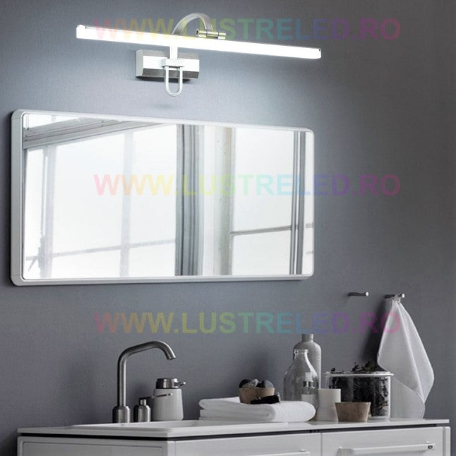 Aplica LED Baie 36W 58cm Argintie Reglabila C1308CH