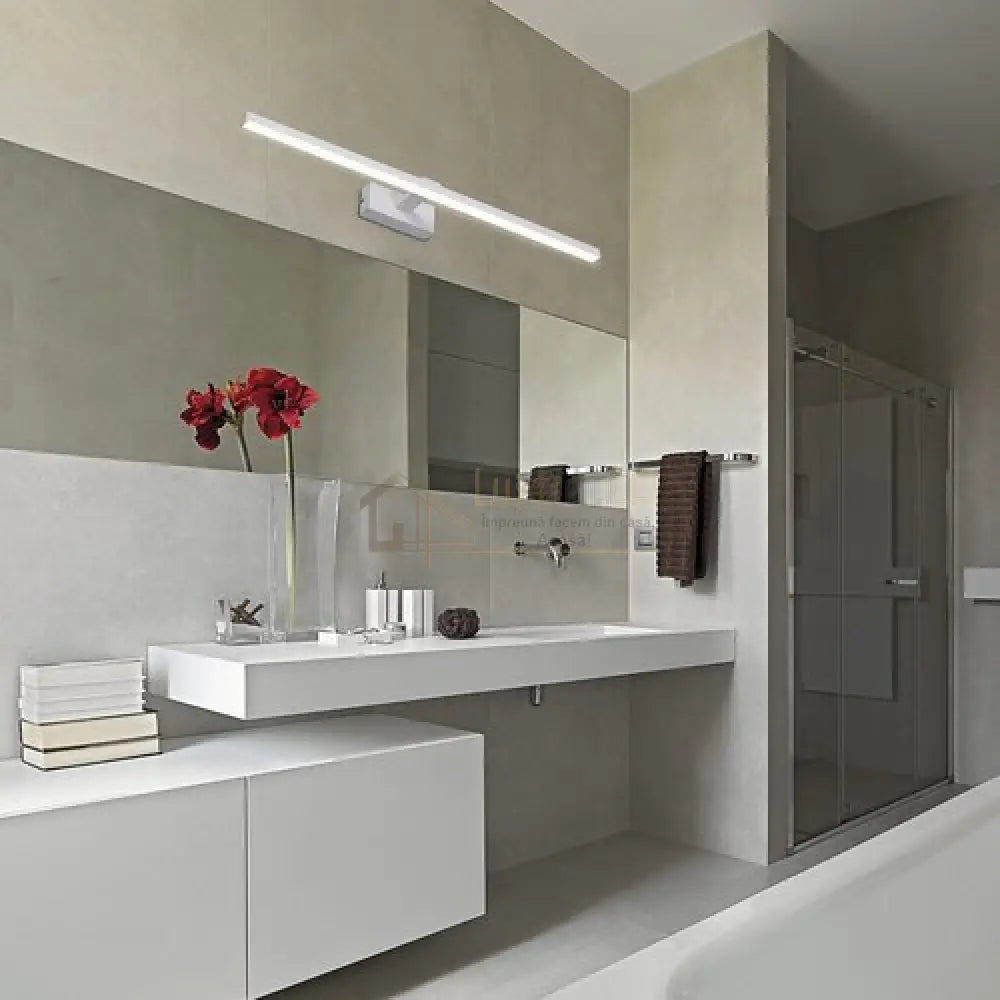 Aplica LED Baie Olyss 11W 56cm Alba lustreled.ro