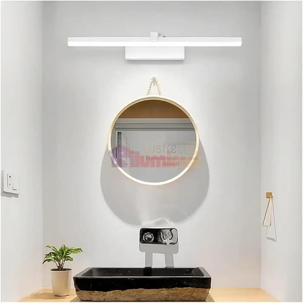 Aplica LED Baie Olyss 18W 91cm Alba lustreled.ro