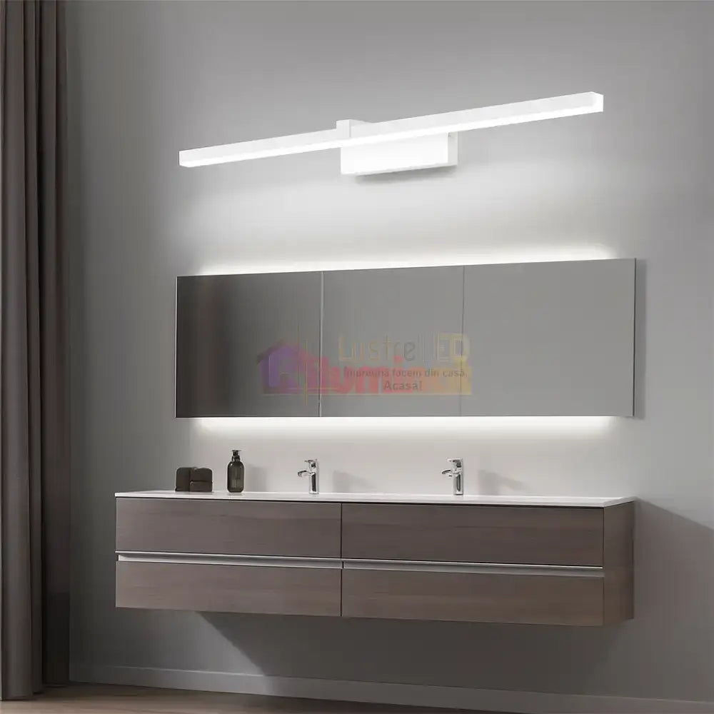 Aplica LED Baie Olyss 18W 91cm Alba lustreled.ro