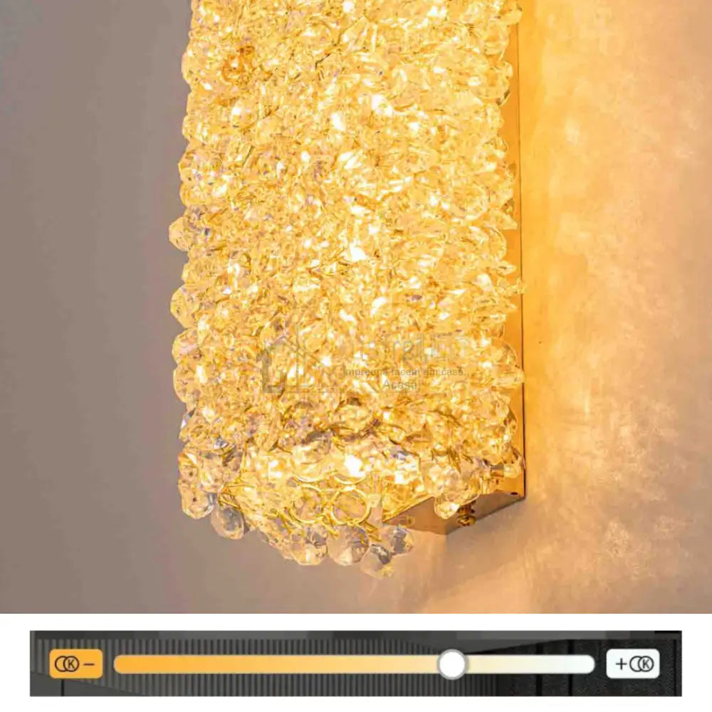 Aplica LED 21W Crystal Elegance CRISTAL / APLICA PERETE / TAVAN / CHROME Wall Light Fixtures