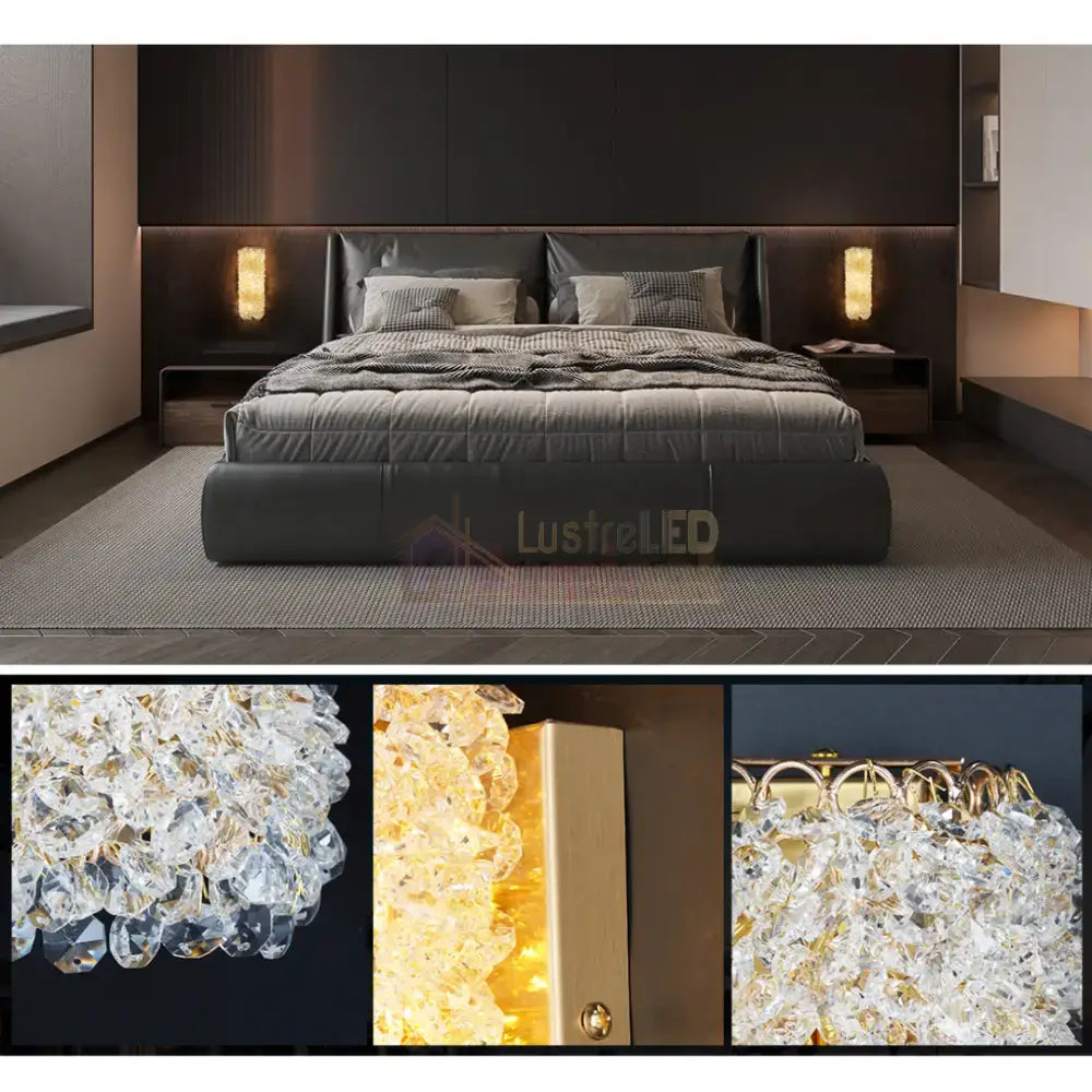 Aplica LED 21W Crystal Elegance CRISTAL / APLICA PERETE / TAVAN / CHROME Wall Light Fixtures