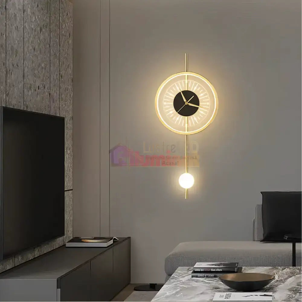 Aplica LED cu Ceas Pendulum Glow AL204-1 lustreled.ro