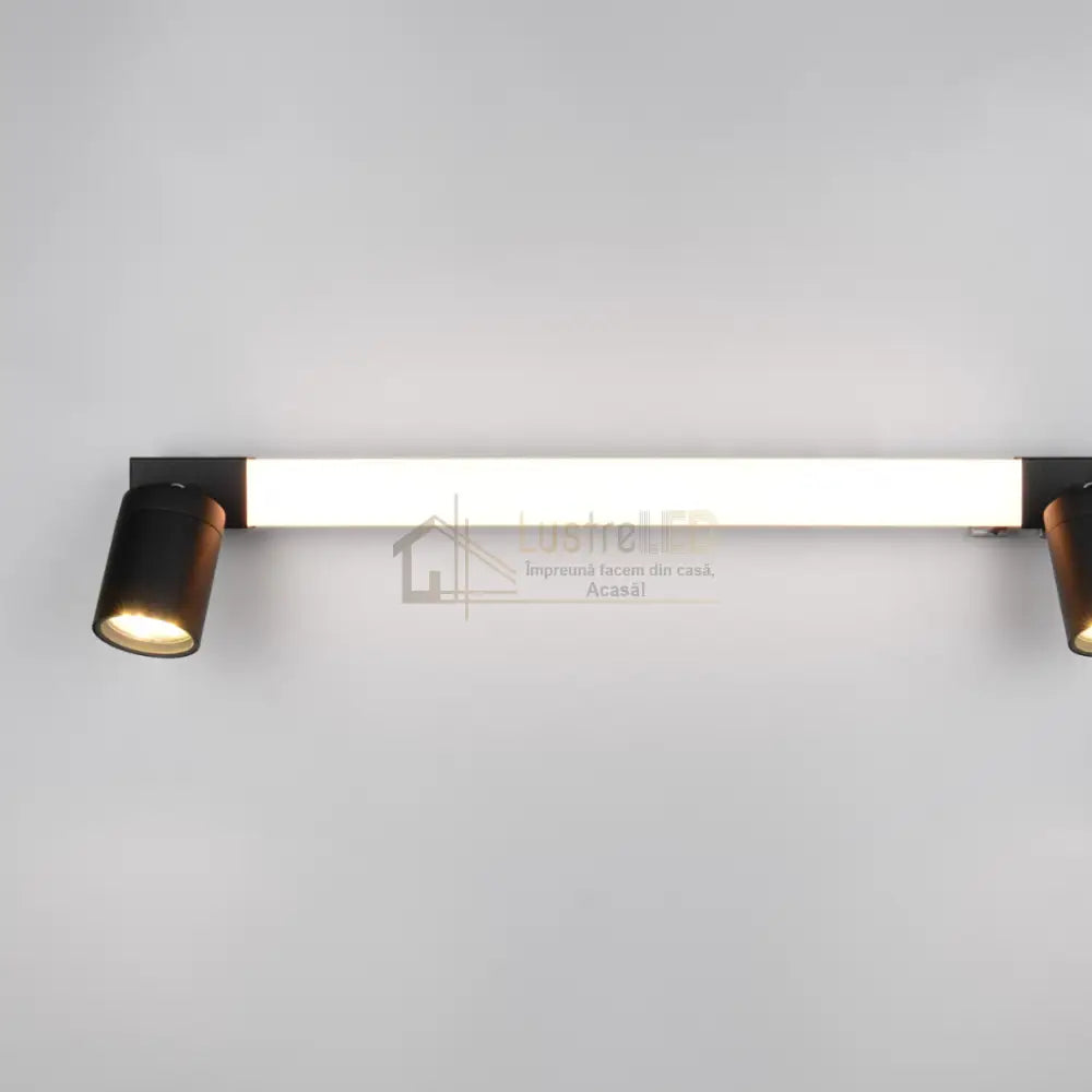 Lustra LED cu Spoturi ENRICO Black lustreled.ro