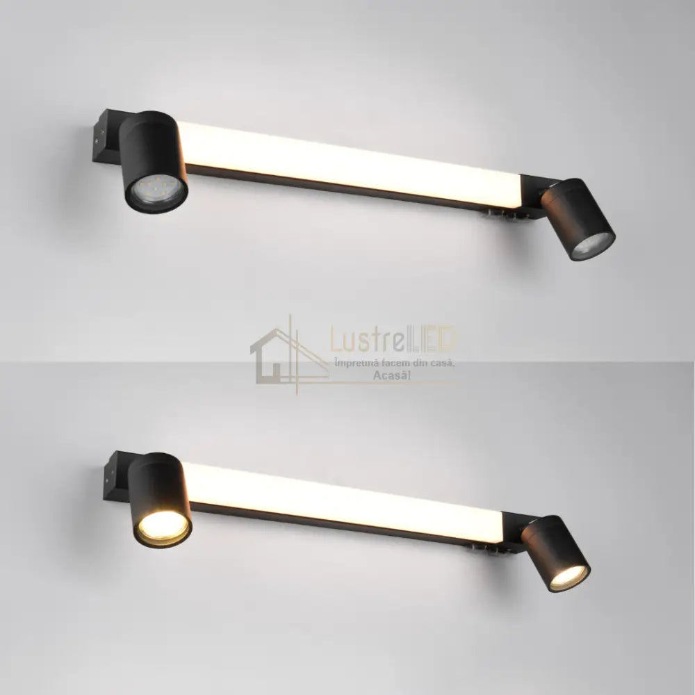 Lustra LED cu Spoturi ENRICO Black lustreled.ro
