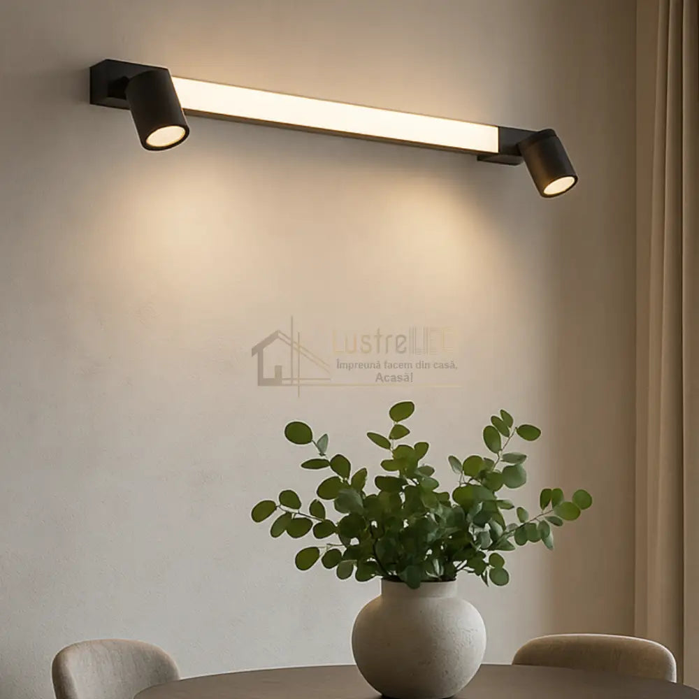 Lustra LED cu Spoturi ENRICO Black lustreled.ro