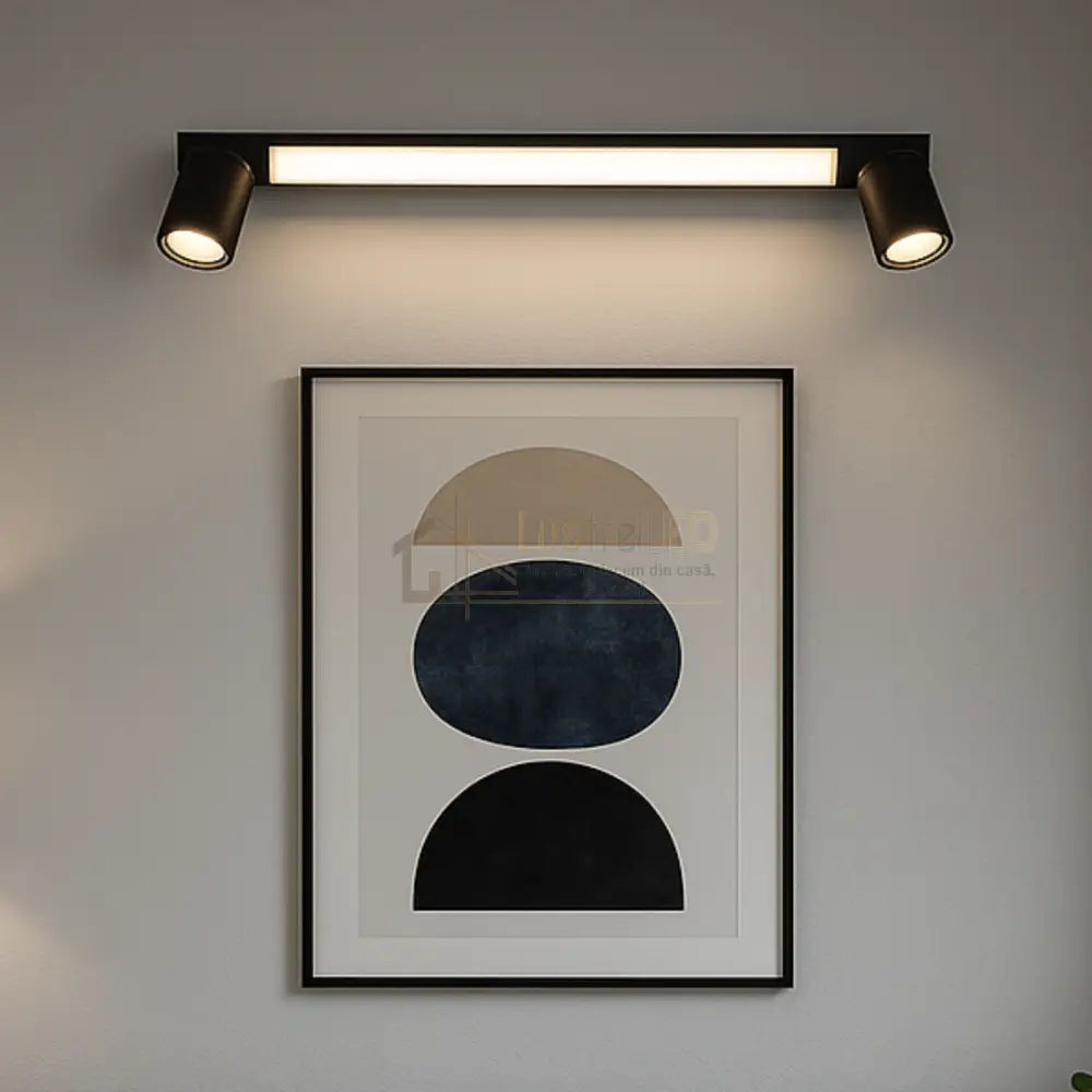 Lustra LED cu Spoturi ENRICO Black lustreled.ro