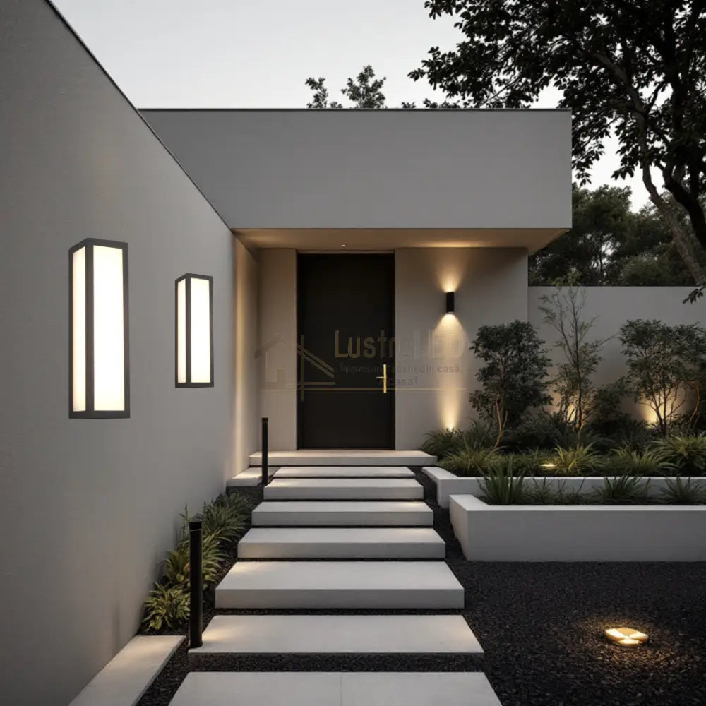 Aplica LED Exterior 10,5W FUERTE NEAGRA / APLICA PERETE / ALB CALD Wall Light Fixtures