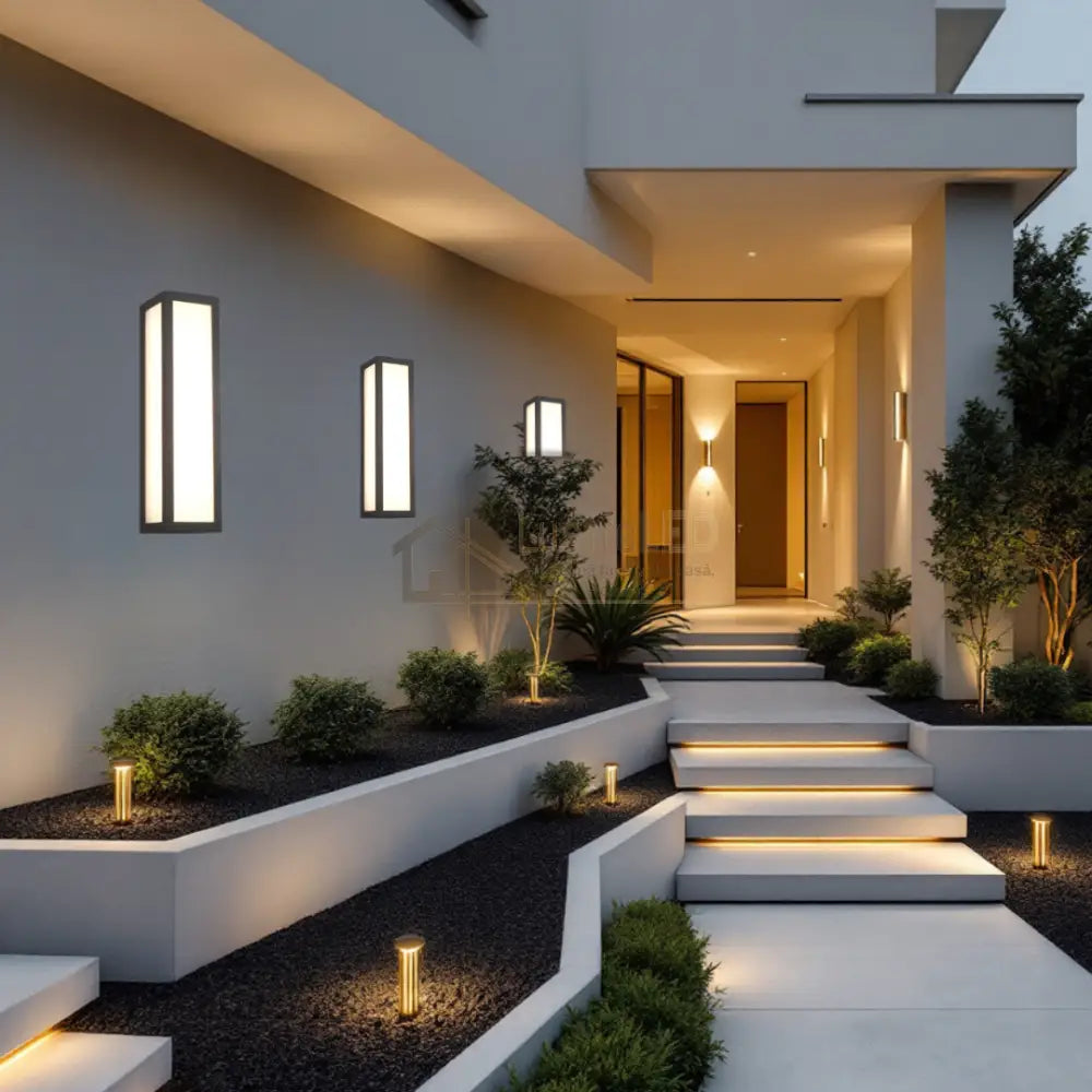Aplica LED Exterior 10,5W FUERTE NEAGRA / APLICA PERETE / ALB CALD Wall Light Fixtures