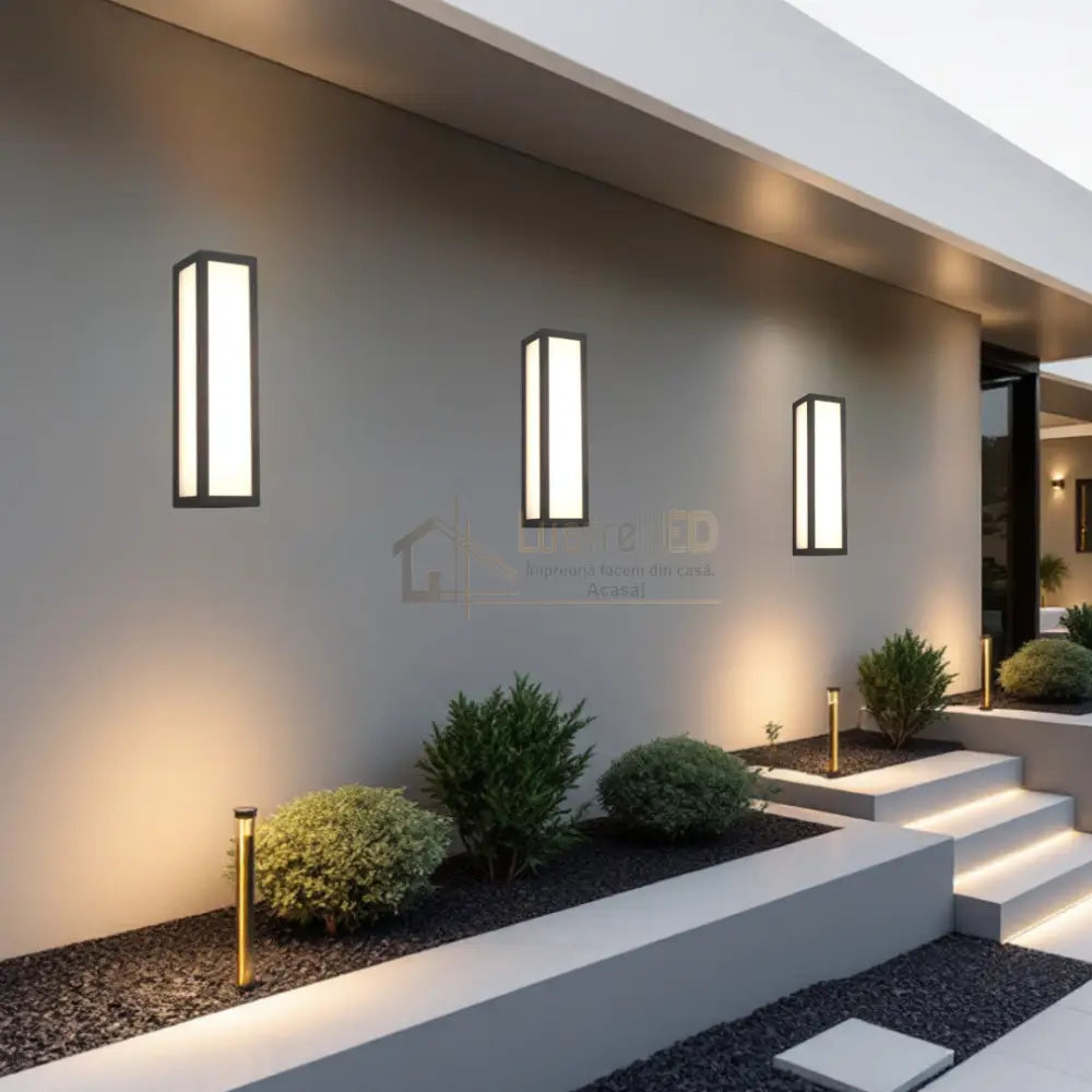 Aplica LED Exterior 10,5W FUERTE NEAGRA / APLICA PERETE / ALB CALD Wall Light Fixtures