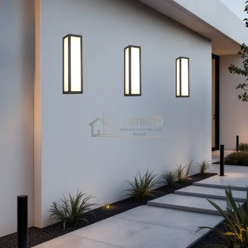 Aplica LED Exterior 10,5W FUERTE NEAGRA / APLICA PERETE / ALB CALD Wall Light Fixtures