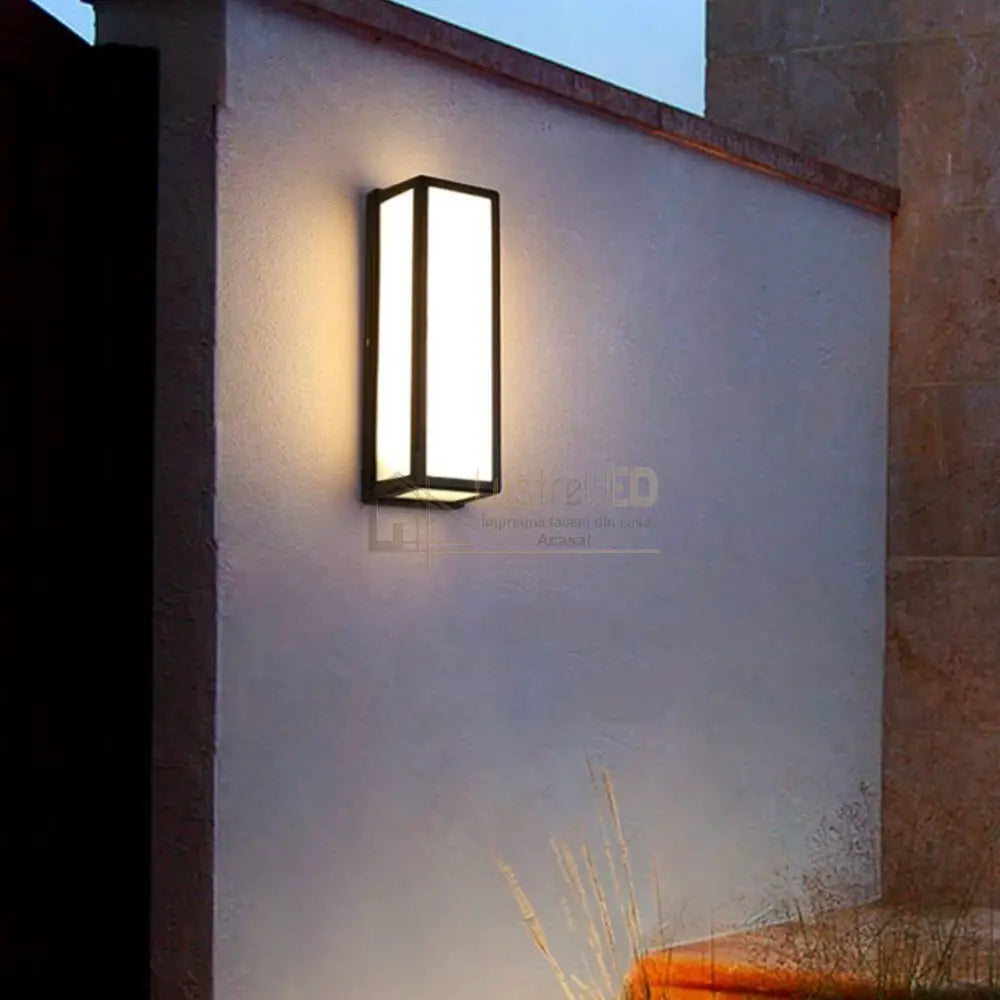 Aplica LED Exterior 10,5W FUERTE NEAGRA / APLICA PERETE / ALB CALD Wall Light Fixtures