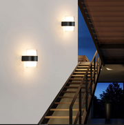 Aplica LED Exterior 12W Neagra Kuga ROUND Echivalent 100W